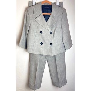 Two Piece Suit Set Pants and Cropped Jacket